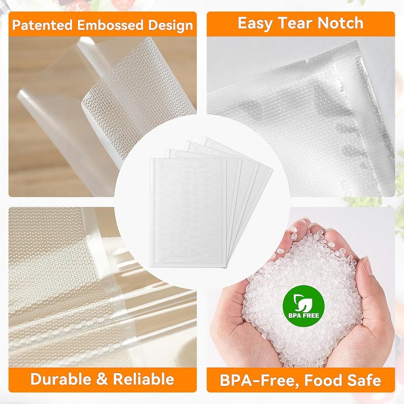 Wevac Vacuum Sealer Bags – 100 Count (6″×10″ & 8″×12″), Heavy-Duty BPA-Free Food Storage Bags, Puncture-Resistant, Freezer & Sous Vide Safe, Compatible with All Vacuum Sealers - Image 3